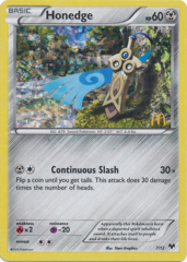 Honedge 7/12 Confetti Holo Promo - 2014 McD